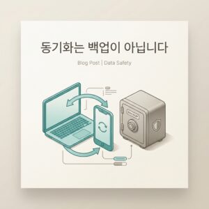 ai thumbnail minimal 동기화는 백업이 아닙니다 1788176730