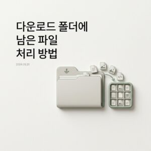 ai thumbnail minimal 다운로드 폴더에 남은 파일 처리 방법 1790004379