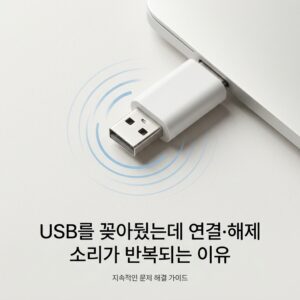 ai thumbnail minimal USB를 꽂아뒀는데 연결·해제 소리가 반복되는 이유 1791261753