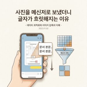 ai thumbnail minimal 사진을 메신저로 보냈더니 글자가 흐릿해지는 이유 1791261885