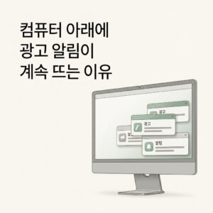 ai thumbnail minimal 컴퓨터 아래에 광고 알림이 계속 뜨는 이유 1790857096