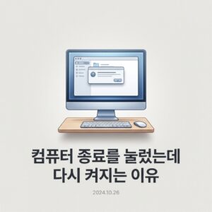 ai thumbnail minimal 컴퓨터 종료를 눌렀는데 다시 켜지는 이유 1790857331