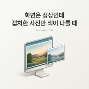 ai thumbnail minimal 화면은 정상인데 캡처한 사진만 색이 다를 때 1791803516